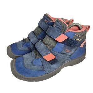 Keen Shoes For Kids Hikeport 2 Blue Pink 2 Strap Size 6 Outdoors Waterproof USED